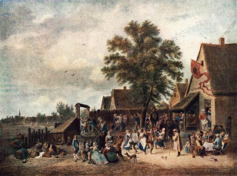 TENIERS, David the Younger The Village Feast gh Germany oil painting art